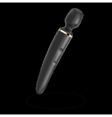 Вібромасажер Satisfyer Wand-er Woman (Black/Gold), водонепроникний, потужний, розмір XXL