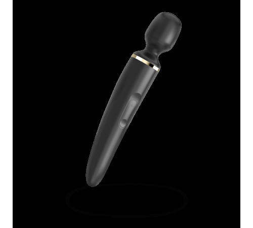 Вібромасажер Satisfyer Wand-er Woman (Black/Gold), водонепроникний, потужний, розмір XXL