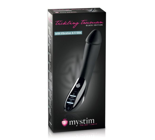 Вібратор з електростимуляцією Mystim Tickling Truman eStim Black, міостимулятор