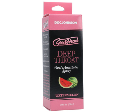 Спрей для мінету Doc Johnson GoodHead DeepThroat Spray - Watermelon 59 мл для глибокого мінету