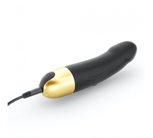 Вібратор Dorcel Real Vibration S Gold 2.0, діаметр 3,7см, перезаряджуваний, для точки G