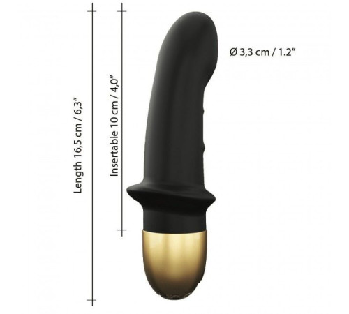 Вібратор Dorcel Mini Lover Black 2.0 перезаряджуваний, для точки G і масажу простати