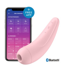 Вакуумний кліторальний стимулятор Satisfyer Curvy 2+ Pink з керуванням через інтернет