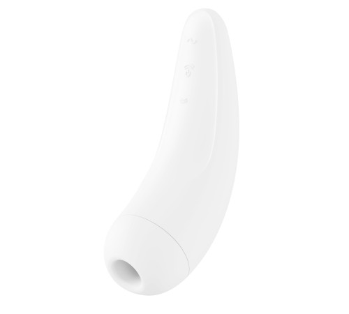 Вакуумний кліторальний стимулятор Satisfyer Curvy 2+ White з керуванням через інтернет