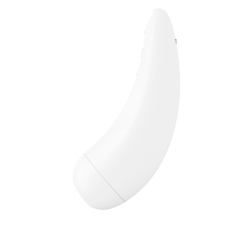 Вакуумний кліторальний стимулятор Satisfyer Curvy 2+ White з керуванням через інтернет