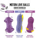 Вагінальні кульки з масажем і вібрацією FeelzToys Motion Love Balls Twisty з пультом ДК, 7 режимів