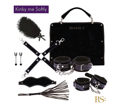 Подарунковий набір для BDSM RIANNE S — Kinky Me Softly Black: 8 предметів для задоволення