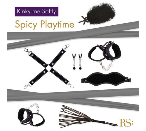 Подарунковий набір для BDSM RIANNE S — Kinky Me Softly Black: 8 предметів для задоволення