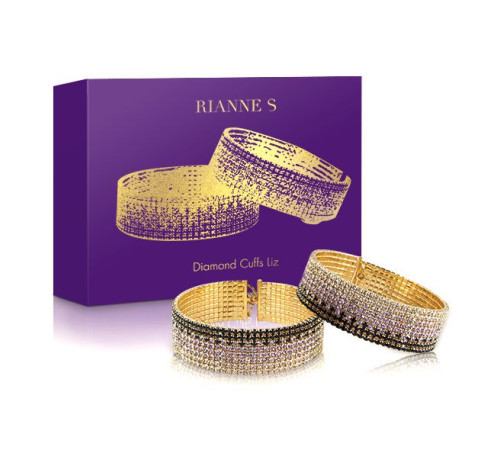 Лакшері наручники-браслети з кристалами Rianne S: Diamond Cuffs, подарункове паковання