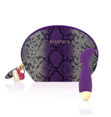 Вібратор для точки G Rianne S: Boa Mini Purple, 10 режимів роботи, медичний силікон, косметичка-чохо