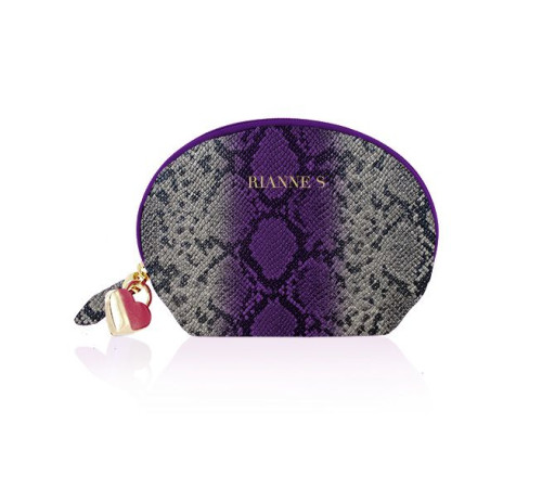 Вібратор для точки G Rianne S: Boa Mini Purple, 10 режимів роботи, медичний силікон, косметичка-чохо