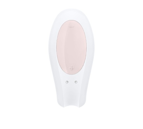 Смартвібратор для пар Satisfyer Double Joy White із широким кліторальним стимулятором