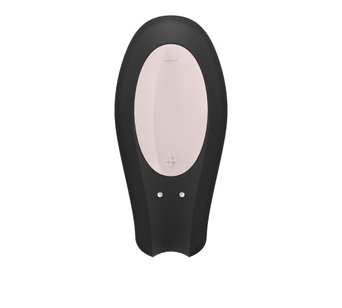 Смарт-вібратор для пар Satisfyer Double Joy Black із широким кліторальним стимулятором