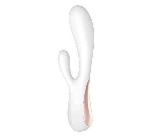 Смарт вібратор-кролик Satisfyer Mono Flex White, 2 мотори, керування через інтернет