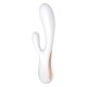 Смарт вібратор-кролик Satisfyer Mono Flex White, 2 мотори, керування через інтернет