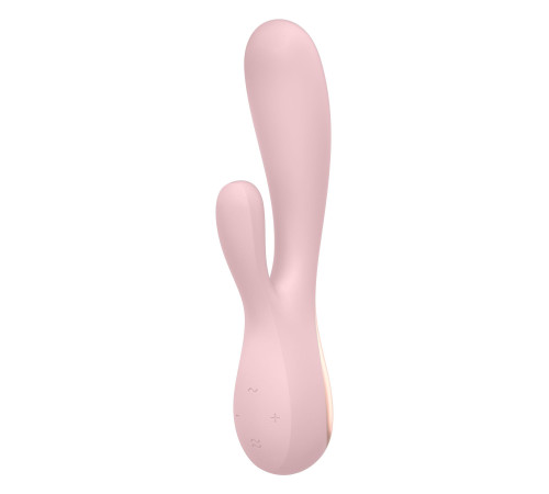 Смарт вібратор-кролик Satisfyer Mono Flex Mauve, 2 мотори, керування через інтернет