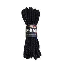 Джутова мотузка для шібарі Feral Feelings Shibari Rope, 8 м чорна