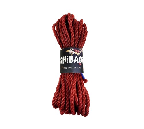 Джутова мотузка для шібарі Feral Feelings Shibari Rope, 8 м червона