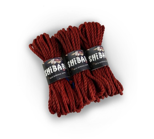 Джутова мотузка для шібарі Feral Feelings Shibari Rope, 8 м червона