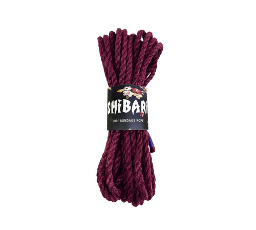 Джутова мотузка для шібарі Feral Feelings Shibari Rope, 8 м фіолетова