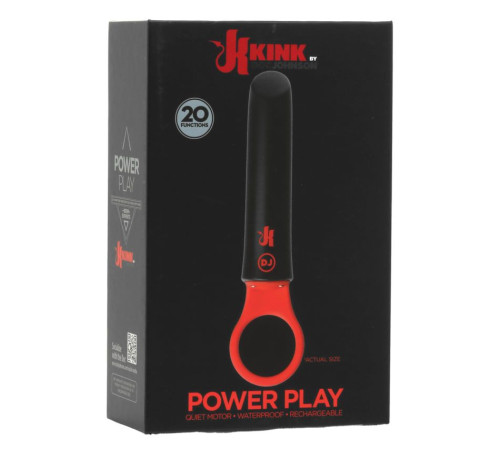 Вібратор Doc Johnson Kink - Power Play with Silicone Grip Ring