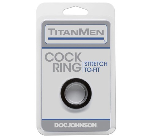 Ерекційне кільце Doc Johnson Titanmen Tools - Cock Ring - Black