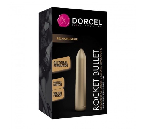 Вібрпоуля, яка перезаряджається Dorcel Rocket Bullet Gold