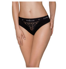 Трусики з широкою гумкою і мереживом Passion PS001 PANTIES M, black