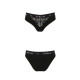 Трусики з широкою гумкою і мереживом Passion PS001 PANTIES S, black