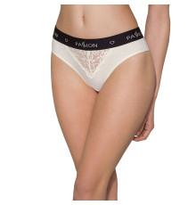 Трусики з широкою гумкою і мереживом Passion PS001 PANTIES XL, ecru