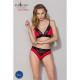 Трусики з широкою гумкою і мереживом Passion PS001 PANTIES L, red-black