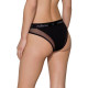 Трусики з прозорою вставкою Passion PS002 PANTIES L, black