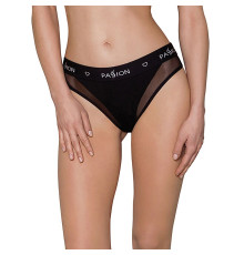 Трусики з прозорою вставкою Passion PS002 PANTIES S, black