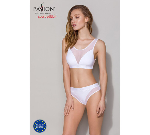 Трусики з прозорою вставкою Passion PS002 PANTIES L, white