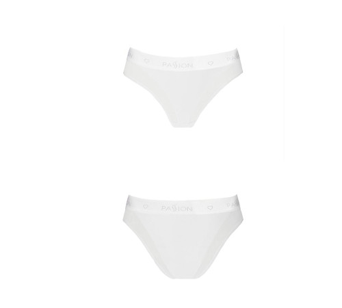 Трусики з прозорою вставкою Passion PS002 PANTIES L, white