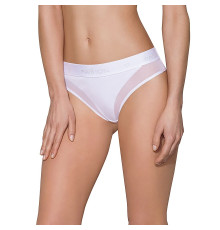 Трусики з прозорою вставкою Passion PS002 PANTIES M, white