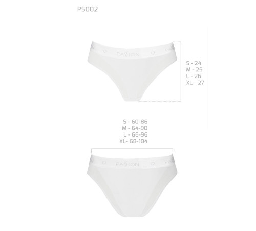 Трусики з прозорою вставкою Passion PS002 PANTIES S, white