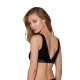 Топ з прозорою вставкою Passion PS002 TOP XL, black