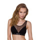 Топ з прозорою вставкою Passion PS002 TOP XL, black