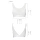 Топ з прозорою вставкою Passion PS002 TOP M, white