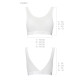 Топ з прозорою вставкою Passion PS002 TOP XL, white