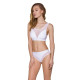 Топ з прозорою вставкою Passion PS002 TOP XL, white