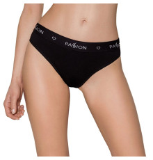 Трусики-сліпи з бавовни з еластаном Passion PS004 PANTIES M, black