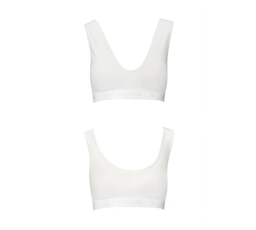 Спортивний топ з еластичної бавовни Passion PS005 TOP M, white