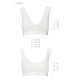 Спортивний топ з еластичної бавовни Passion PS005 TOP S, white