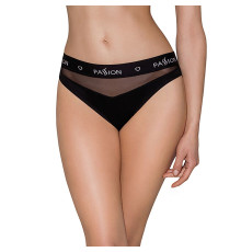 Трусики з прозорою вставкою Passion PS006 PANTIES L, black