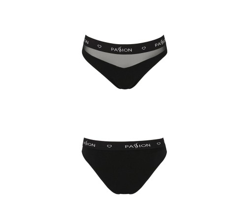 Трусики з прозорою вставкою Passion PS006 PANTIES XL, black