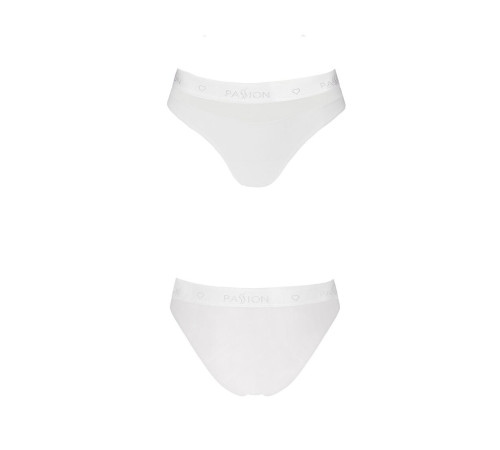 Трусики з прозорою вставкою Passion PS006 PANTIES L, white