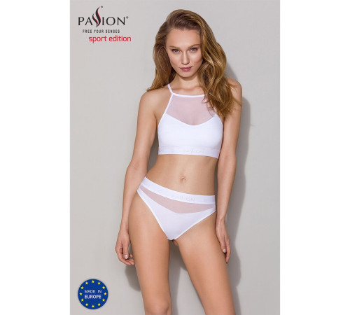 Трусики з прозорою вставкою Passion PS006 PANTIES L, white