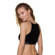 Спортивний топ з прозорою вставкою Passion PS006 TOP L, black